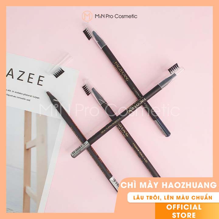 Chì kẻ mày cứng phẩy sợi Haozhuang Eyebrow Pencil Precicion