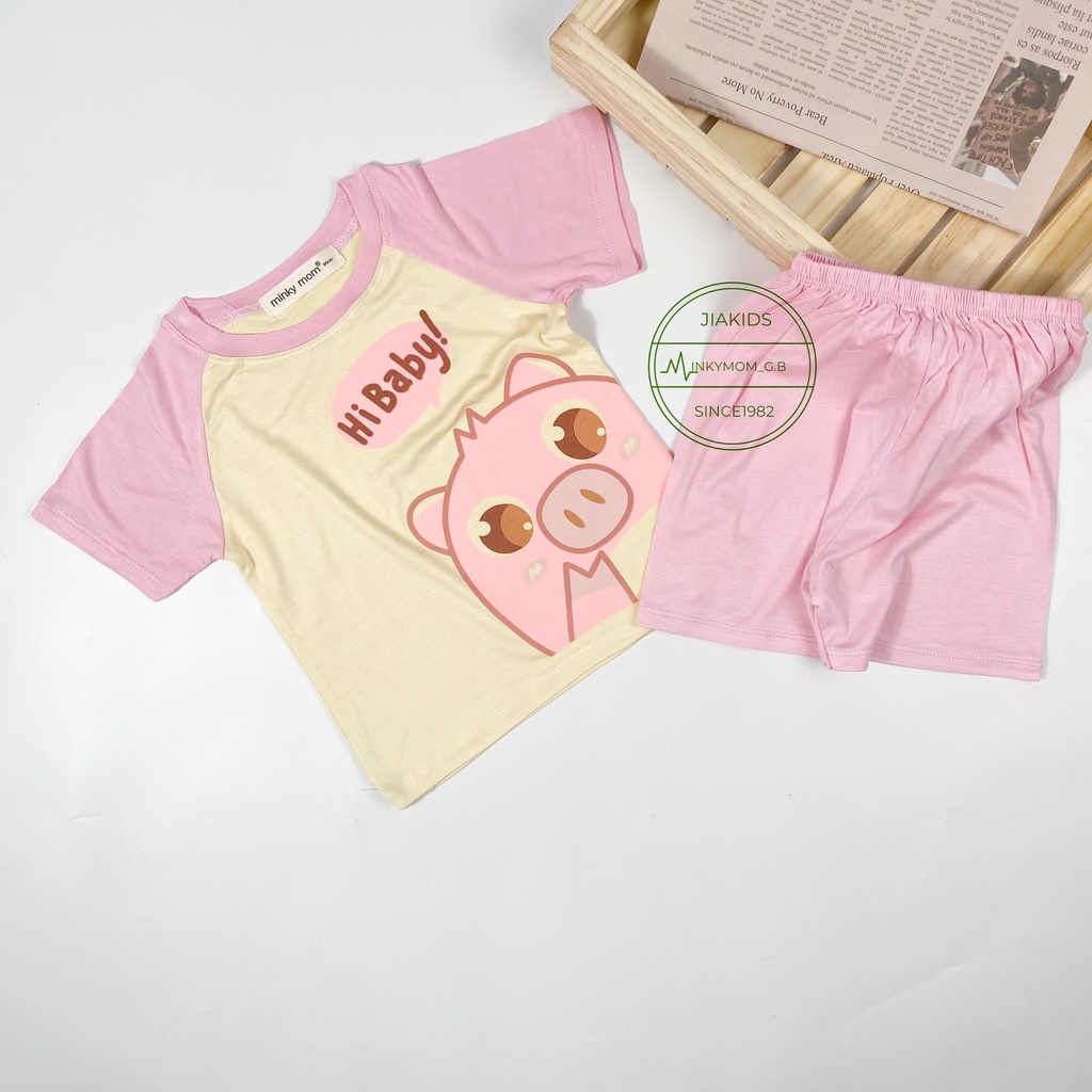 [LNN23] Bộ Cộc Tay Thun Lạnh MINKY MOM CÓ SIZE ĐẠI Mềm Mịn, Thoáng Mát, Dễ Chịu, Thấm Hút Mồ Hôi, Hàng Chuẩn Đẹp Cho Bé