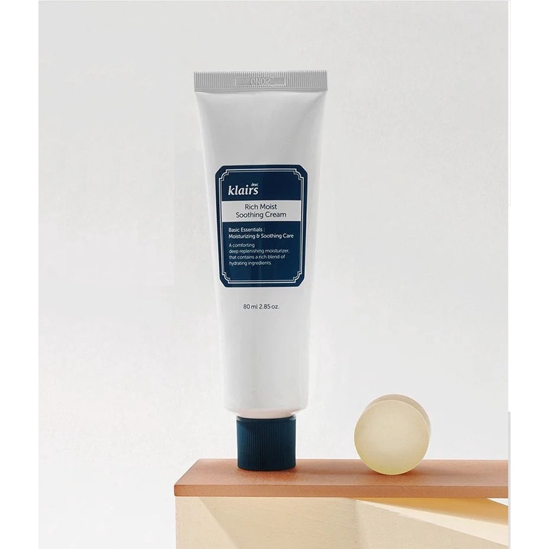 Kem Dưỡng Ẩm Sâu Dành Cho Da Khô Mất Nước Klairs Rich Moist Soothing Cream 80ml