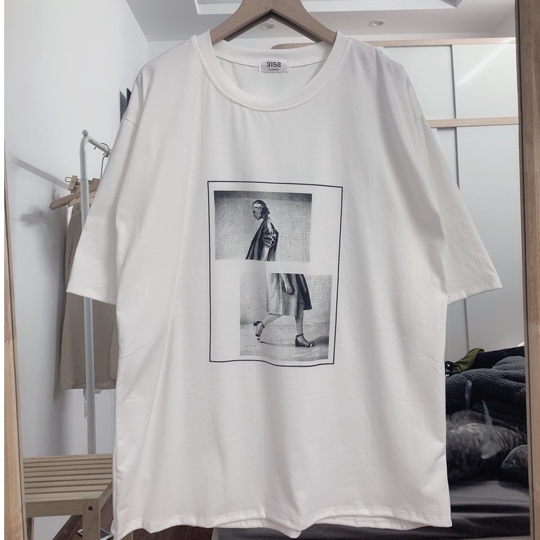 Áo thun tay lỡ Unisex , áo thun nam nữ Bingshop form rộng túi zip vải đẹp