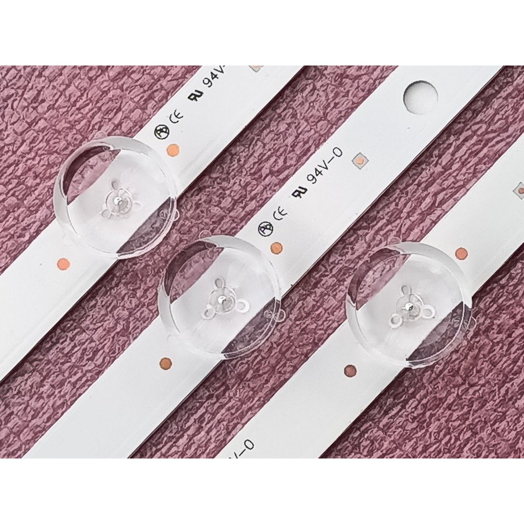 LED TIVI LG 32LN5110 32L5120 32N4900 CHÓA TRUNG 3V MỚI 100%, BỘ 3 THANH, 2 THANH 6 BÓNG VÀ 1 THANH 7 BÓNG 3V, DÀI 58,9cm