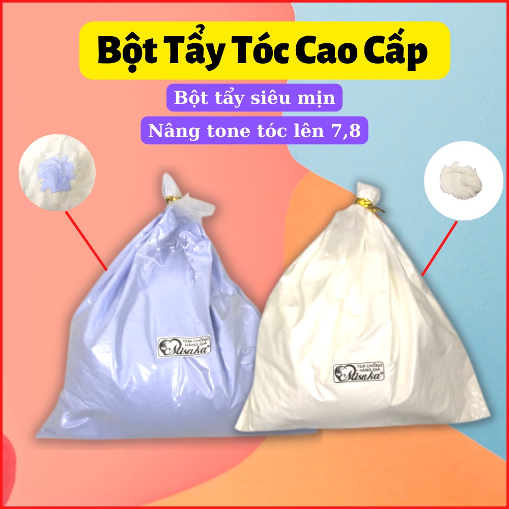 Bột tẩy tóc cao cấp Trắng - Xanh  500g - 100g - 50g