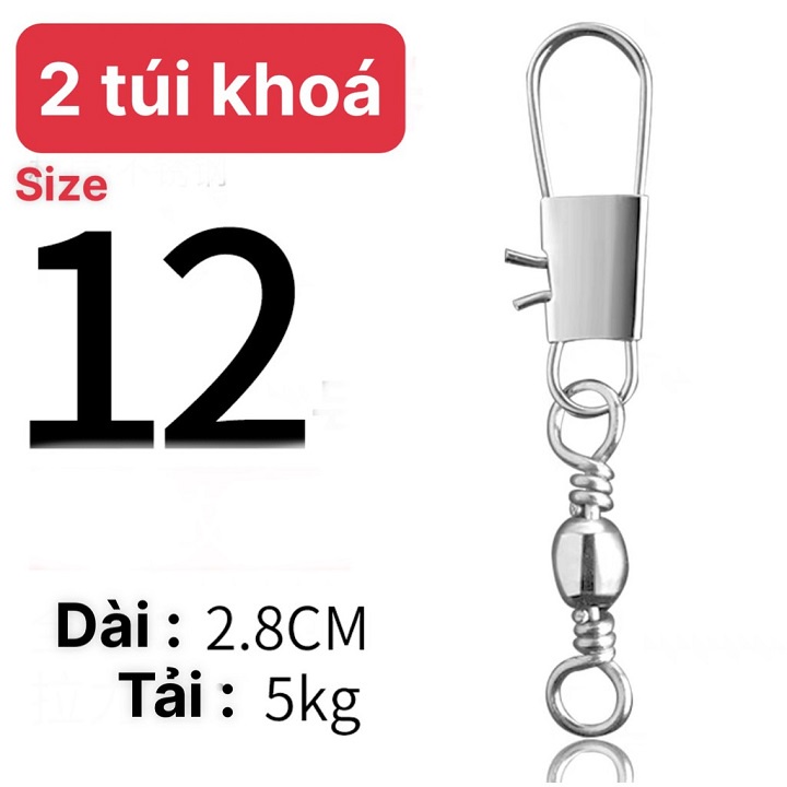 Khóa Link Câu Cá Khóa Link Chống Xoắn Mani Chịu Tải Lớn Hơn 10kg Siêu Rẻ PK5