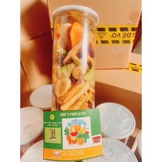 Trái cây sấy eric's 300g, rau củ sấy không vụn, loại ngon, ăn vặt sài gòn