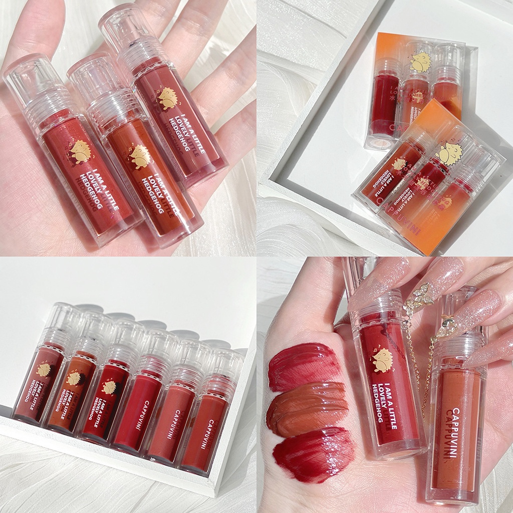 Son kem bóng con nhím con nhỏ CAPPUVINI Water Light Sweet Ripple Lip Gloss Air