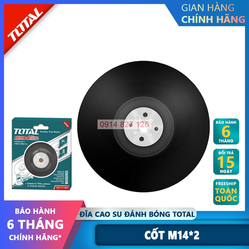Đĩa cao su đánh bóng TOTAL TAC7111152 TAC7111801 dùng để đánh bóng các bề mặt, Bh 6 tháng Kouritsu Official Store