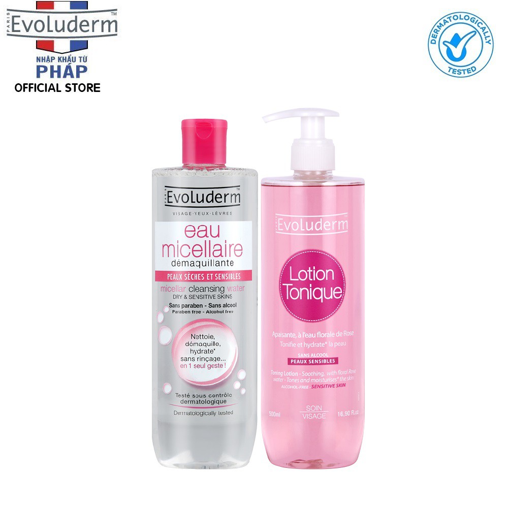 Bộ sản phẩm chăm sóc dành cho da khô và nhạy cảm Evoluderm-3069-15249 | BigBuy360 - bigbuy360.vn