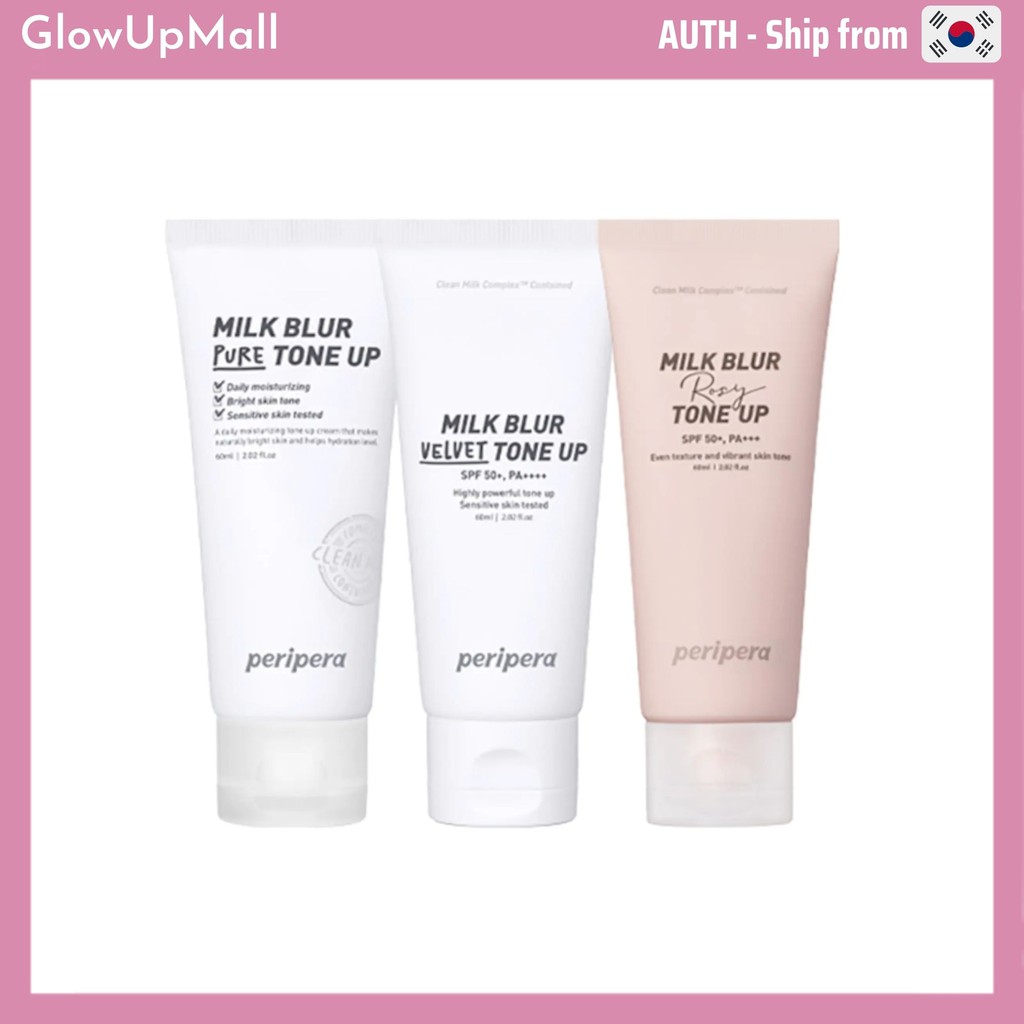 [PERIPERA] Kem nâng tone cho da nhạy cảm- Milk Blur Tone Up Cream - 3 Màu