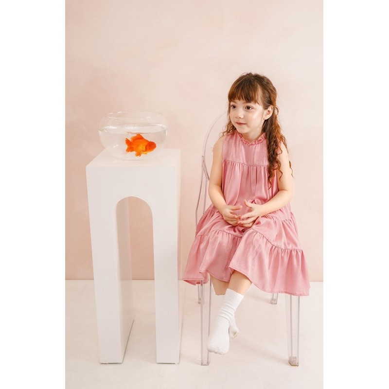 Váy baby cổ bèo maxi bé gái 1-10y