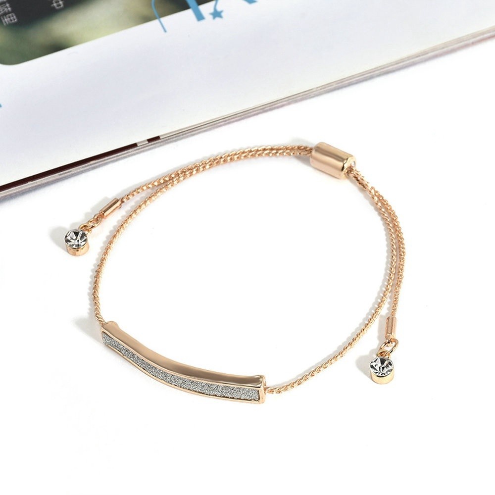 Vòng Tay Thanh Dài Đính Đá Pha Lê Thanh Lịch