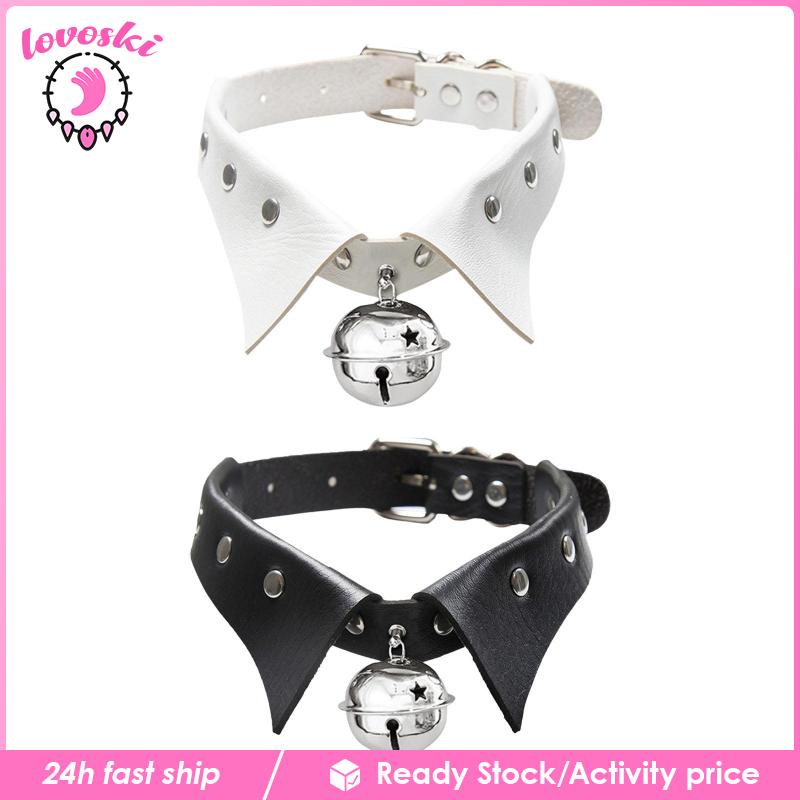 Vòng Cổ Choker Da PU Hóa Trang Rock Thời Trang Cho Nữ