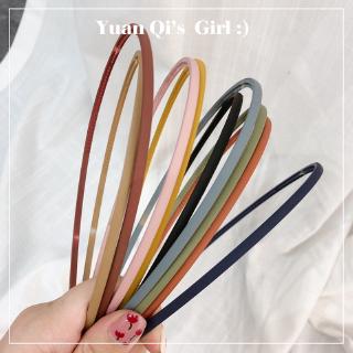 Băng Đô Cài Tóc Chống Trượt Màu Trơn Phong Cách Hàn Quốc