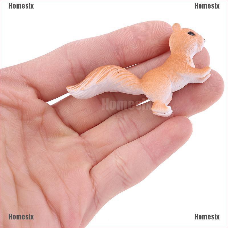 [HoMSI] DIY Squirrel Mini Miniature Fairy Garden Ornament Decor Dollhouse Accessories SUU