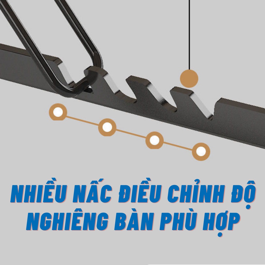 Bàn gấp gọn thông minh, có thể nâng hạ mặt bàn để học tập, đọc sách và dùng Laptop trên giường Yoii Store