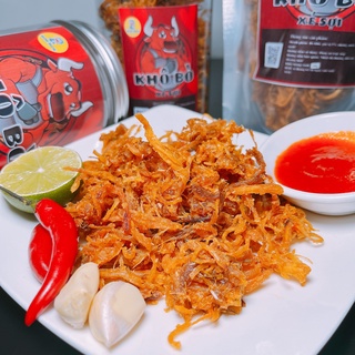 Khô bò xé sợi 200g ăn vặt Mon Mon vừa ngon vừa rẻ