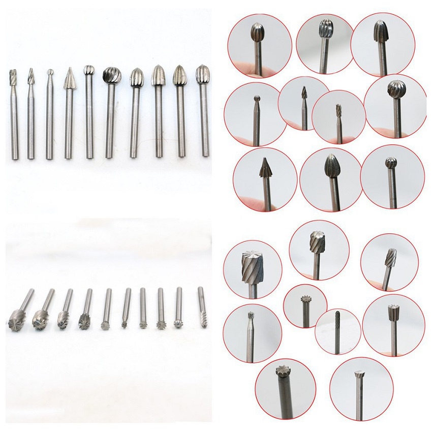 Bộ 20 mũi khắc, mài, làm lũa cao cấp