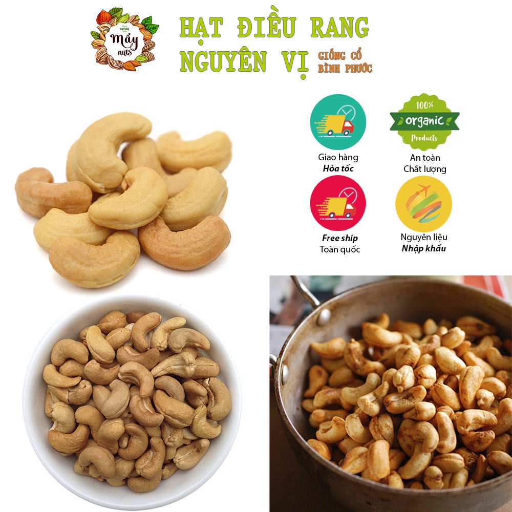 Hạt điều nguyên sạch vỏ rang nguyên vị - giống cổ Bình Phước - Ăn vặt - Shop Mẹ Minh