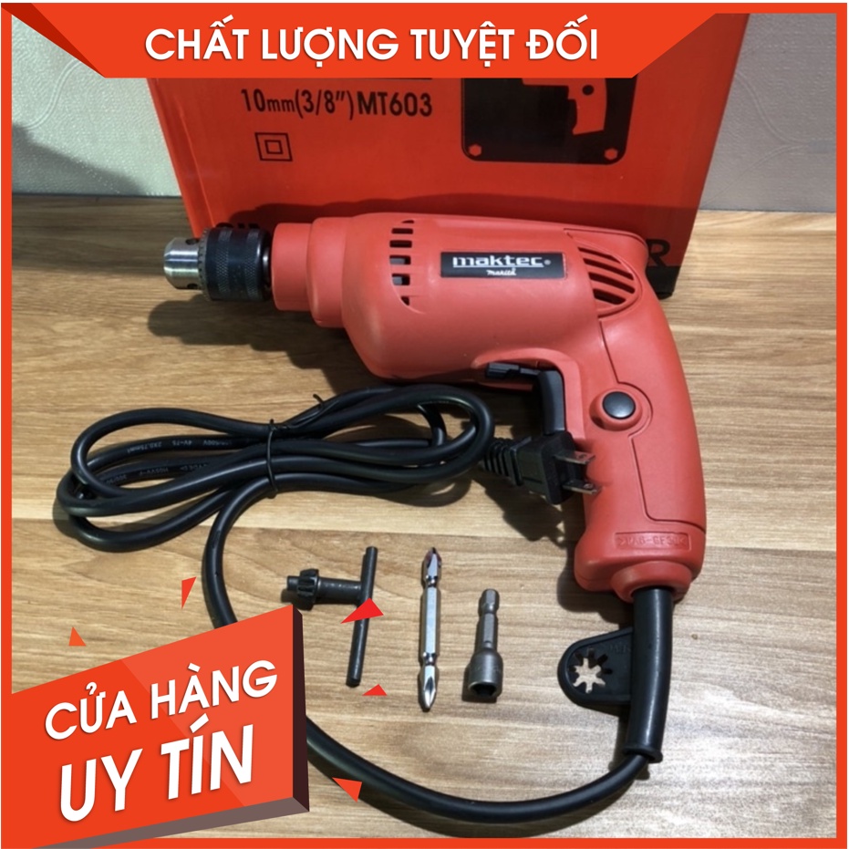 ❤ Máy khoan cầm tay Maktec MT603 đầu 10mm, Công suất 450W, sử dụng đa năng ❤[FREE SHIP]