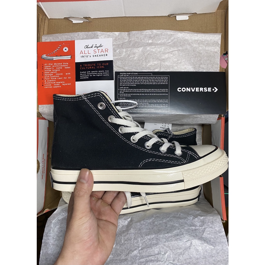 Giày CV chuck 1970s full phụ kiện thẻ bảo hành,bill, tất ,box