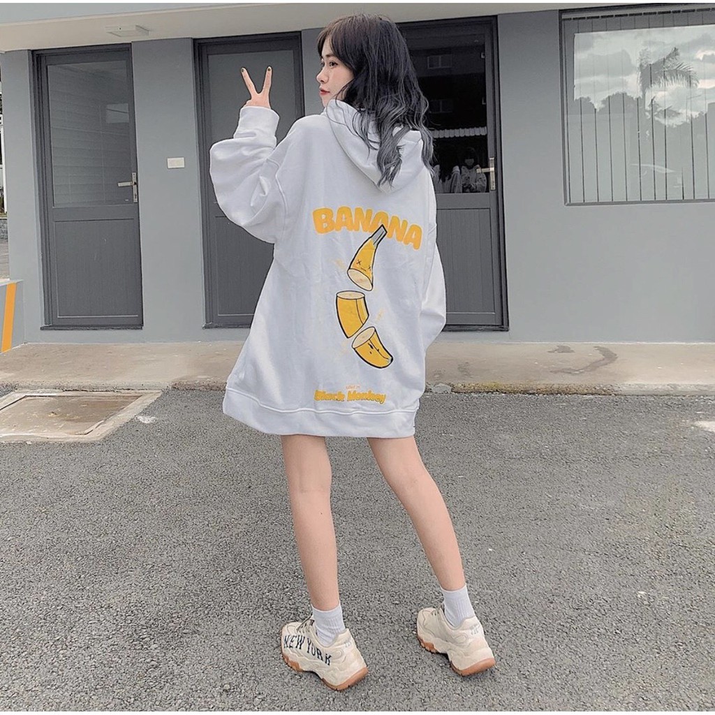 Áo Khoác Nam Nữ Khoá Chuối BANANA Chất Liệu Nỉ Dày Mềm Mịn - Áo Thu Đông Unisex Có Ảnh Thật Tự Chụp + Đánh Giá X.Store