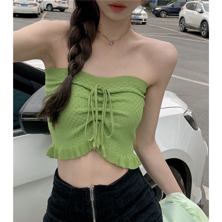 Áo Lửng Không Tay Thời Trang Mùa Hè Quyến Rũ Dành Cho Nữ
