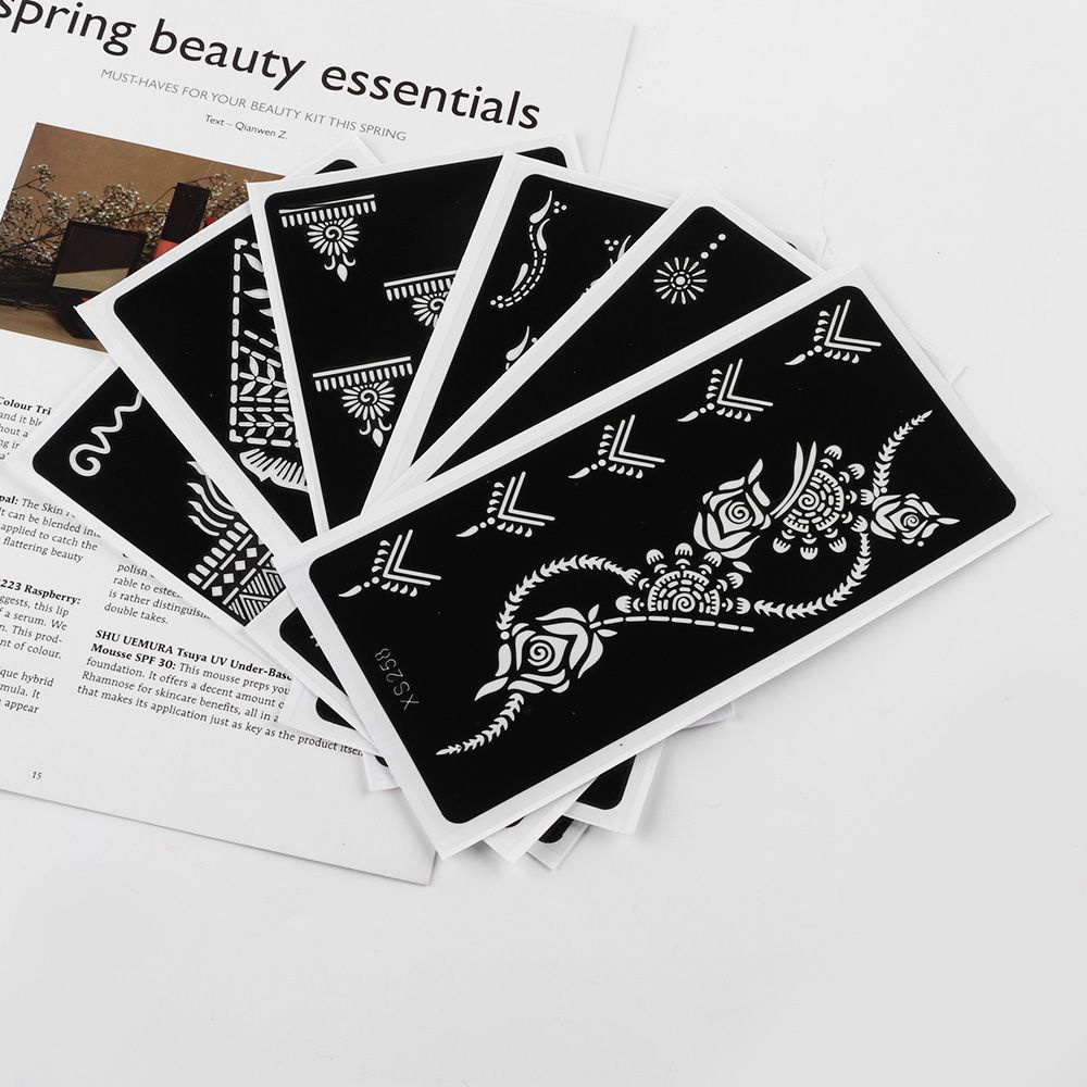 [Hàng mới về] Miếng dán hình xăm phong cách henna dùng để trang trí cho cơ thể