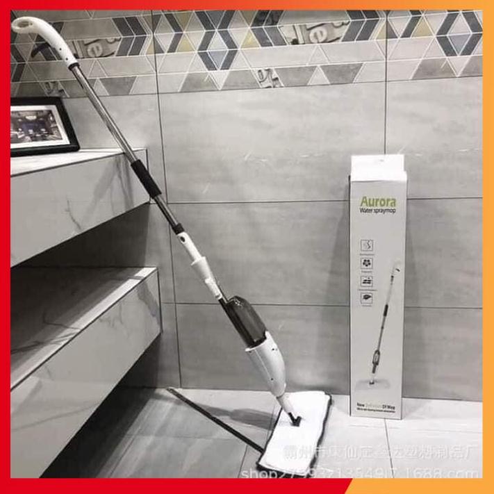 Cây Lau Nhà Phun Nước AURORA Deerma Water Spray Mop, Chổi Lau Sàn 2 in 1 Xoay 360 độ thông minh