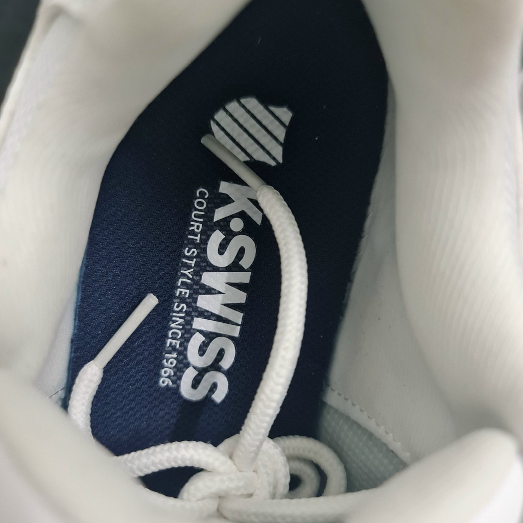 Giày Kswiss chính hãng màu trắng viền đỏ cho nam siêu nhẹ