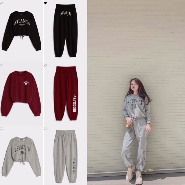 SET NỈ CROPTOP BROOKLYN
