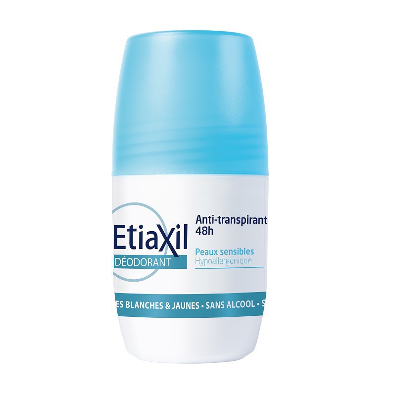 Khử Mùi Etiaxil dạng Gel lăn - Etiaxil Déodorant Anti-Transpirant 48h Roll-On Peaux Sensibles 50ml