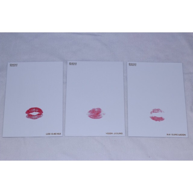 (Có sẵn) lips card Wanna One MD goods