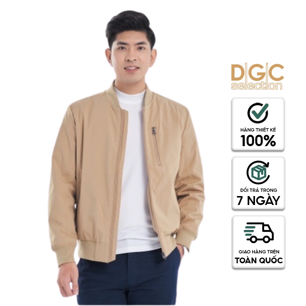 Áo khoác bomber nam 3 lớp cao cấp DGCs chất vải dày dặn cản gió giữ ấm cơ thể, chống thấm nước WAJKBA02M