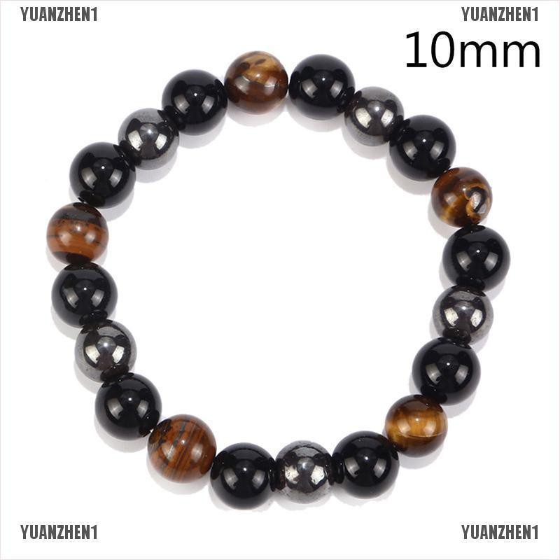 Vòng Tay Chuỗi Hạt Đá Hematite Từ Tính Chăm Sóc Sức Khỏe YUANZHEN1