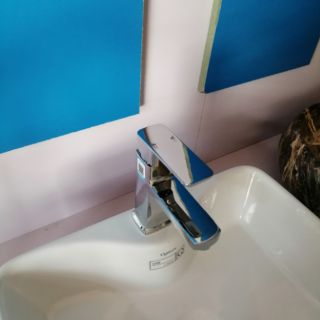 VÒI RỬA MẶT LAVABO ĐỒNG MẠ CROM KOBESI