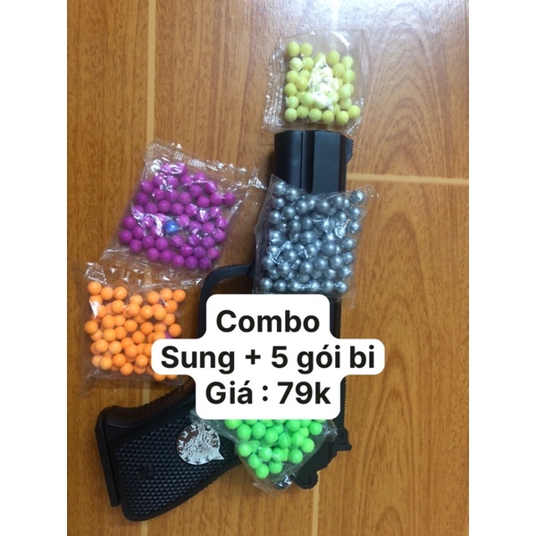 Combo suung kèm 5 gói bi nhựa