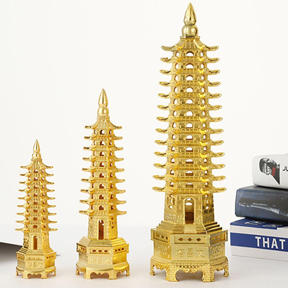 Mô Hình Tượng Wen Chang Pagoda Bằng Hợp Kim Kẽm 1 Cái 9 Cấp Độ Dùng Trang Trí Nhà Cửa