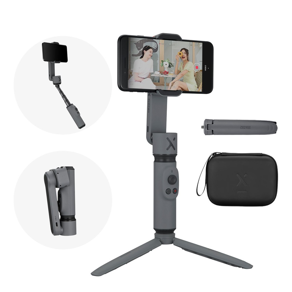 [ COMBO ] Zhiyun Smooth X | Tay cầm chống rung cho điện thoại, Gimbal Chống Rung Zhiyun Smooth X - HÀNG CHÍNH HÃNG