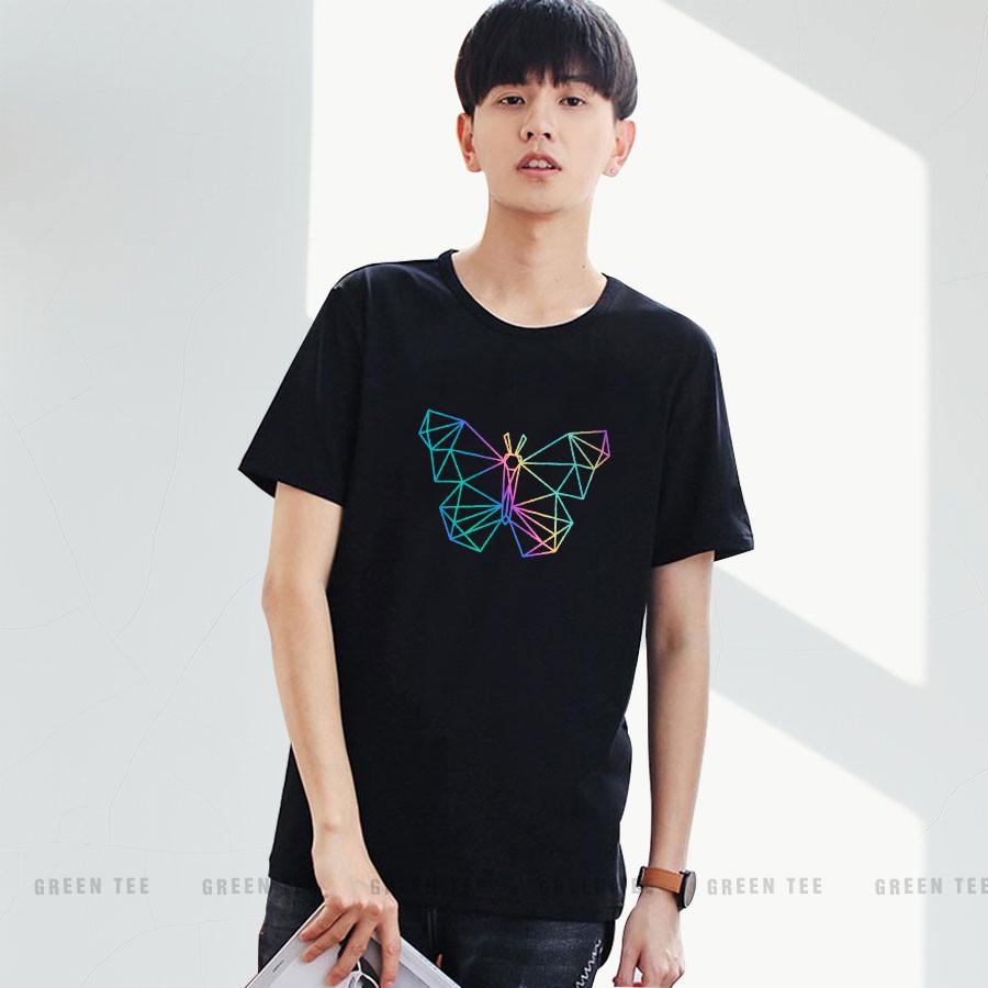 Áo Thun Cotton, Áo Phản Quang Nam Nữ BƯỚM 3D Unisex