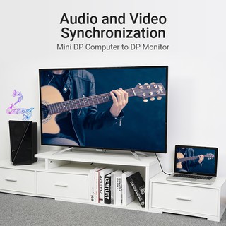 Dây cáp DP Vention Mini DP Sang DP 4K 60Hz Displayport Cáp 4K 120Hz Thunderbolt DP Bộ điều hợp 1,5m / 2M / 3M