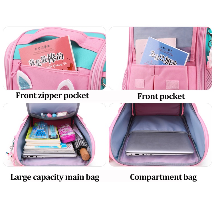 Balo Chuwanglin sức chứa lớn có tay kéo và 6 bánh xe độc đáo cho trẻ em