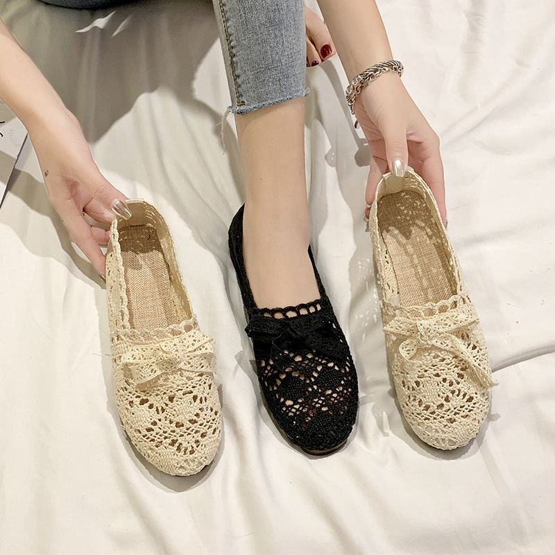 Giày Búp Bê Đế Bệt Mềm Thiết Kế Lưới Thoáng Khí Cho Mẹ Bầu | BigBuy360 - bigbuy360.vn