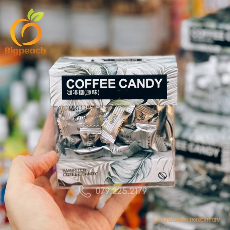 Kẹo Cà Phê Ít Đường Coffee Candy Đài Loan Hộp 50v