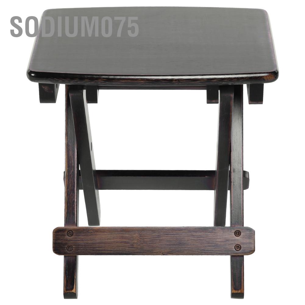 Sodium075 Ghế đẩu gấp bằng tre di động để câu cá tại nhà Phòng ngủ Nhà bếp Vườn