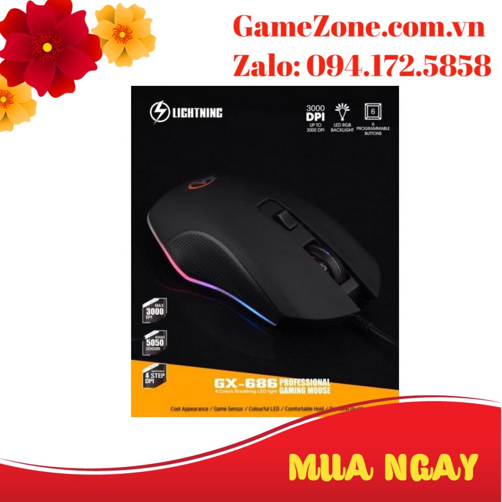 CHUỘT LIGHTNING GX686 - LED RGB