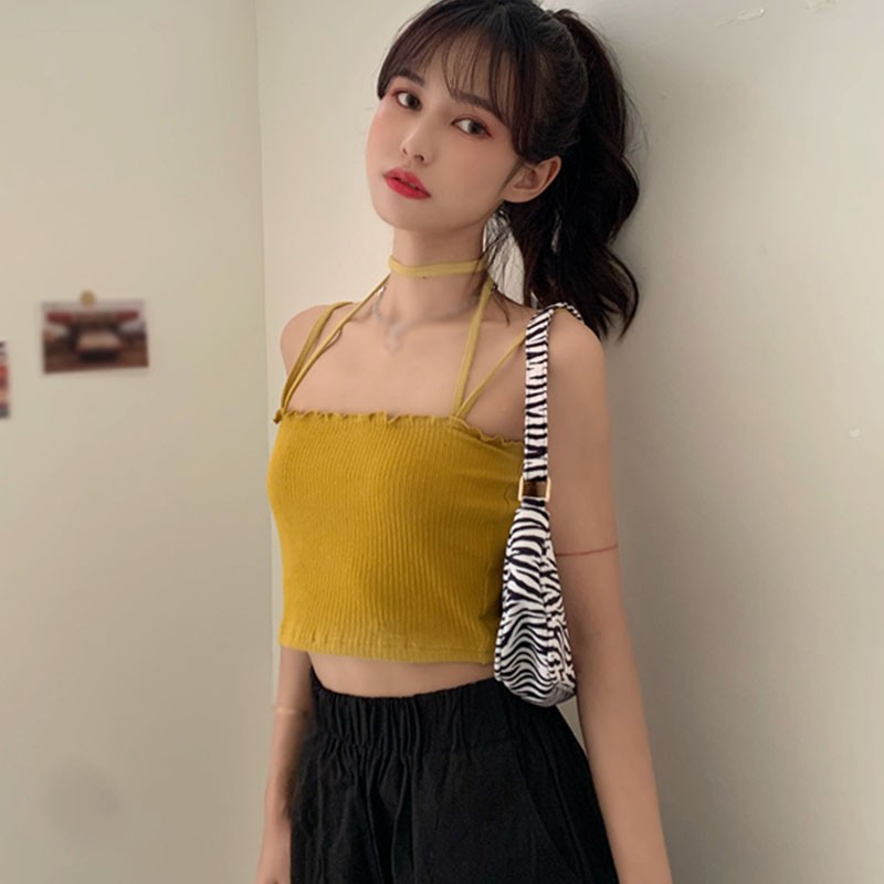 Áo Dây Thiết Kế Cổ Yếm Nữ Tính