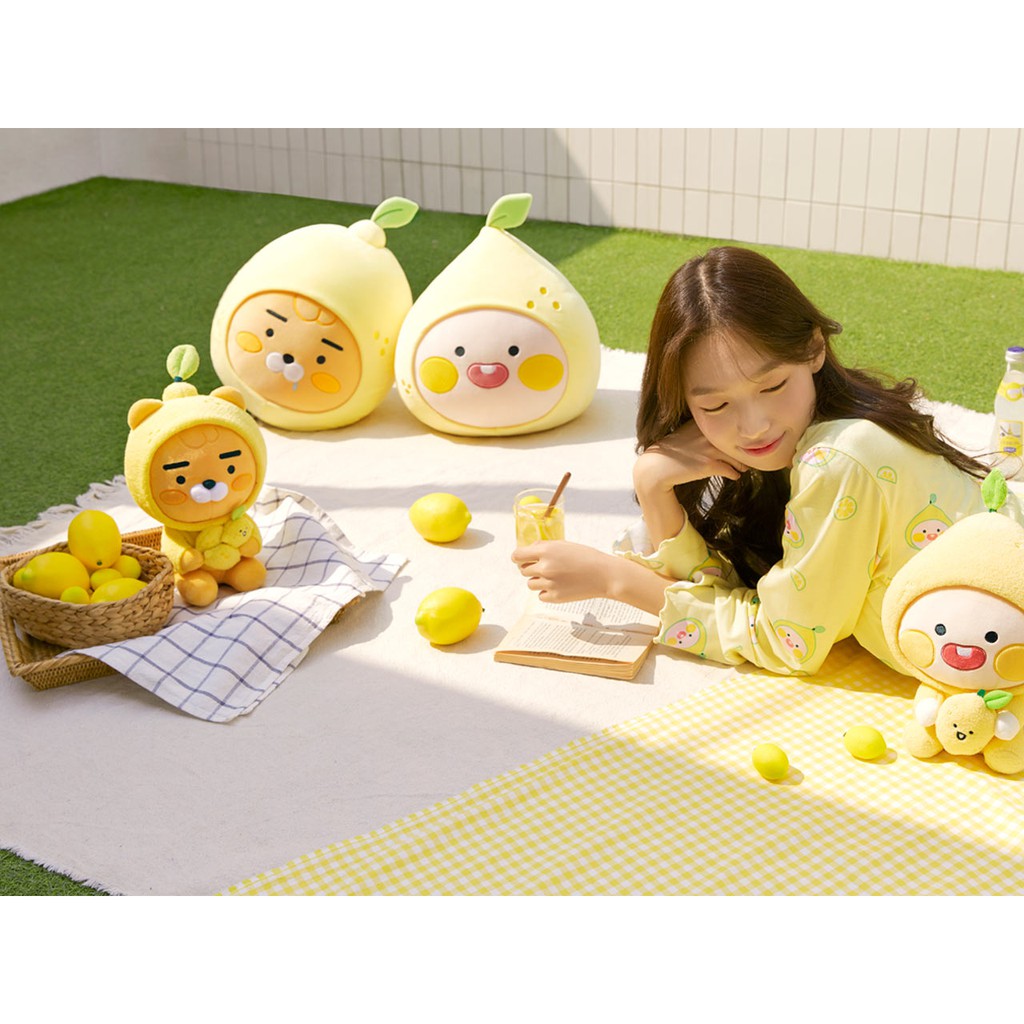 Gối Ôm Tròn Kakao Friends Lemon Ryan