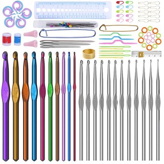 Bộ 100 dụng cụ đan móc len hoàn chỉnh