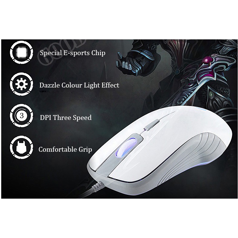 Chuột game có dây HP G100 có led-Chip IC AVAGO Gaming