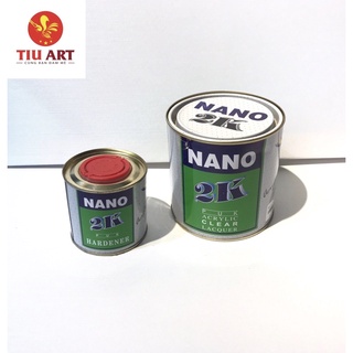 Phủ Bóng Nano 2k (Kèm chất đóng rắn + Dung môi Butin)