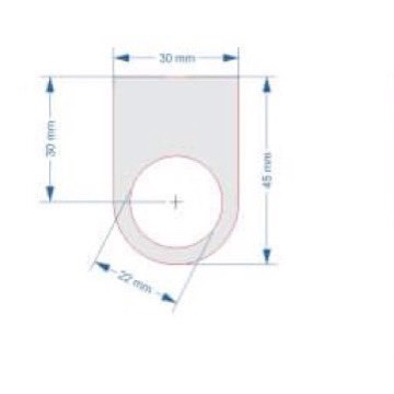 Nhãn nút nhấn mica, gắn tủ điện khắc laser sắc nét